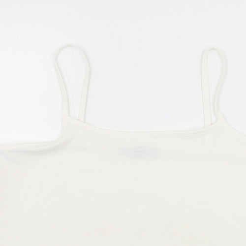 George Womens White  Jersey Camisole Tank Size 10