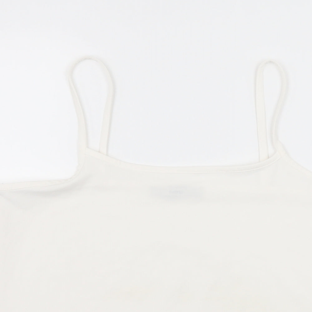 George Womens White  Jersey Camisole Tank Size 10
