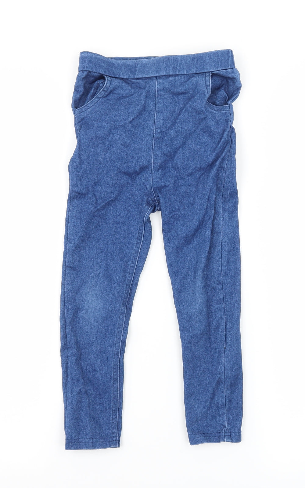 George Girls Blue  Denim Jegging Jeans Size 4-5 Years - Minnie mouse