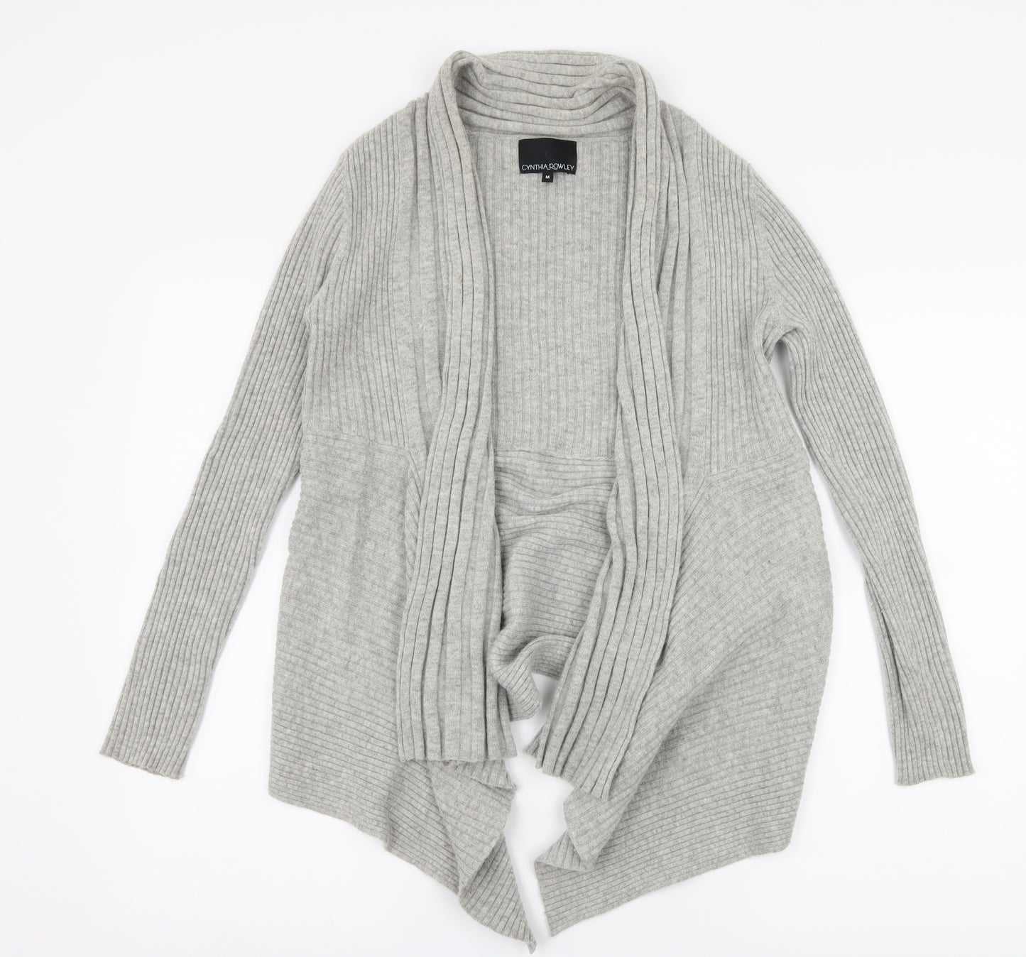 Cynthia Rowley Womens Grey  Knit Cardigan Jumper Size M