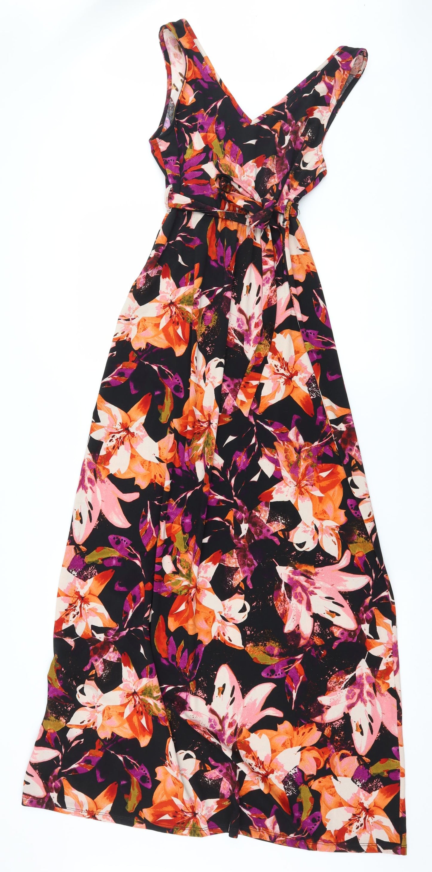 Soon Womens Multicoloured Floral Jersey Maxi  Size 10