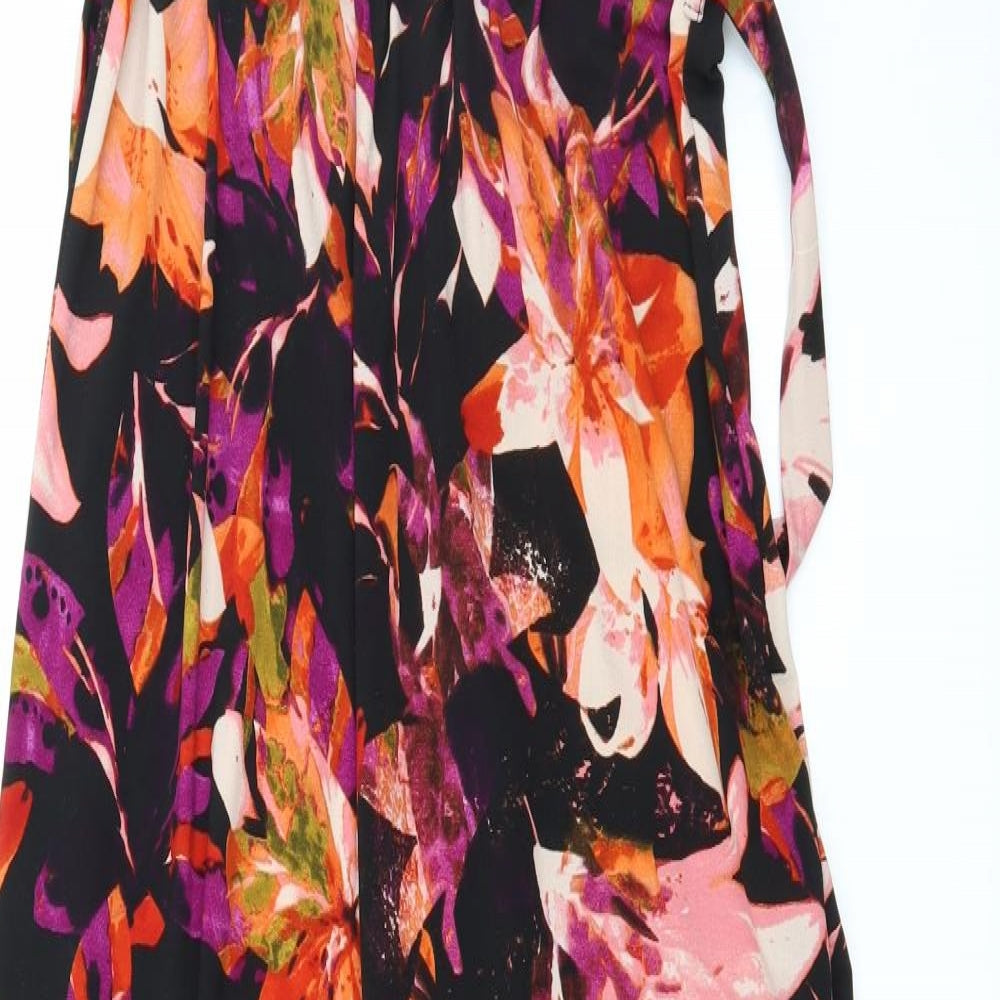 Soon Womens Multicoloured Floral Jersey Maxi  Size 10