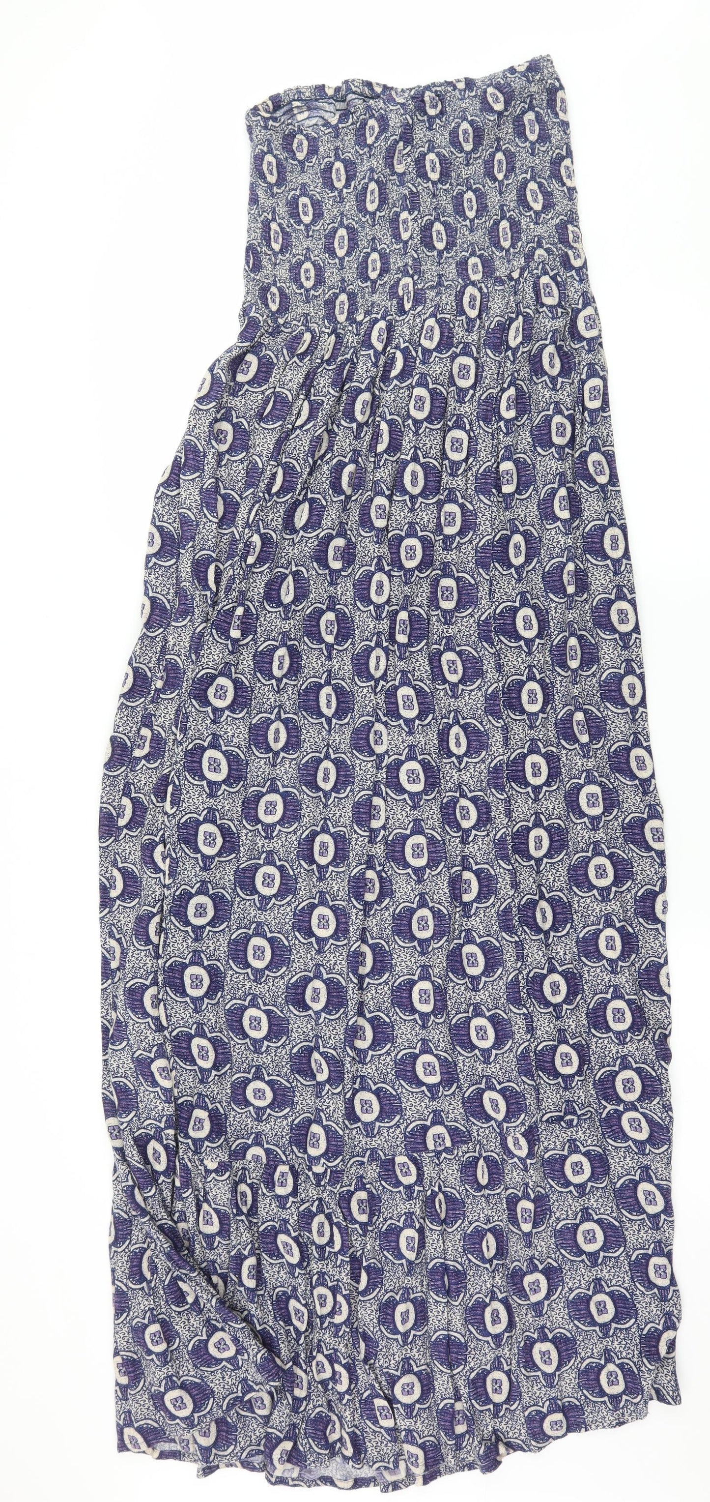 NEXT Womens Blue Geometric  Maxi  Size 10