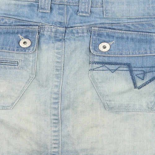 NEXT Womens Blue  Denim Mini Skirt Size 12