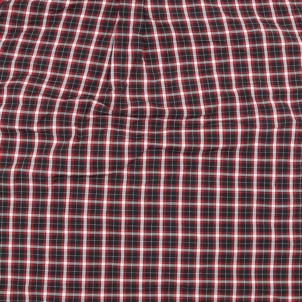 Espionage Mens Multicoloured Check   Button-Up Size 5XL