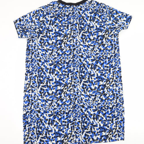 F&F Womens Blue Geometric  T-Shirt Dress  Size 20