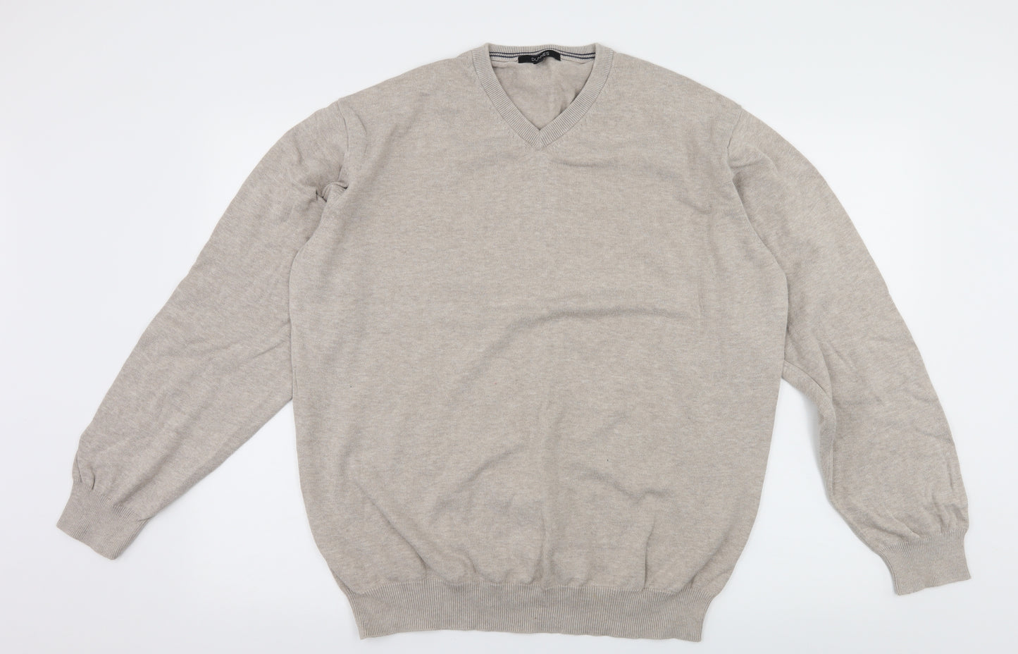 Dunnes Mens Ivory  Knit Pullover Jumper Size 2XL