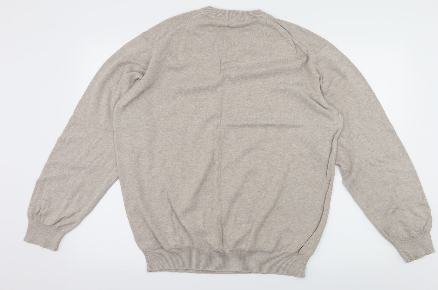 Dunnes Mens Ivory  Knit Pullover Jumper Size 2XL