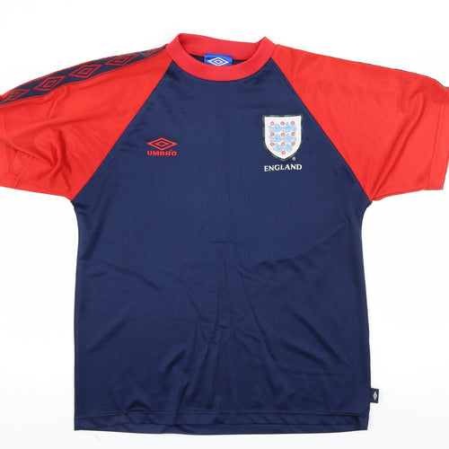 Umbro Mens Blue    T-Shirt Size S  - England Football