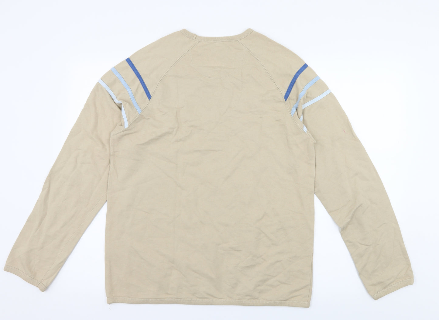 Ted Baker Mens Beige Striped Jersey  T-Shirt Size M