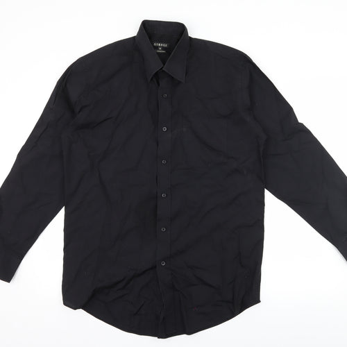 George Mens Black    Dress Shirt Size 16