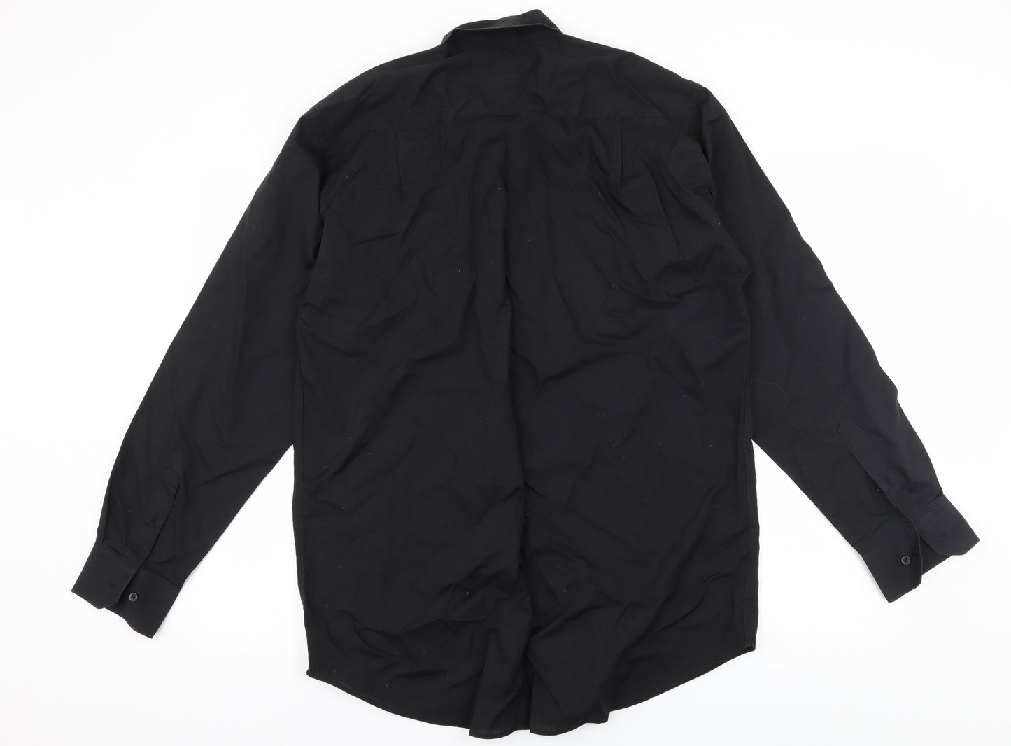 George Mens Black    Dress Shirt Size 16