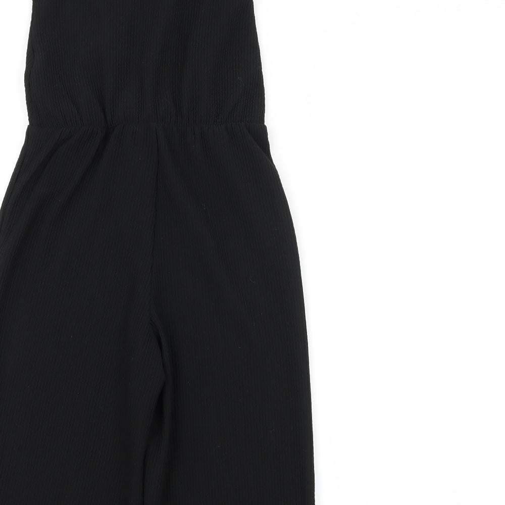 Primark Girls Black  Jersey Jumpsuit One-Piece Size 6-7 Years