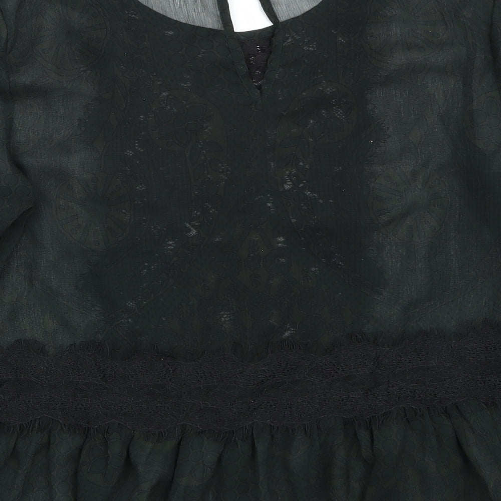 Riverisland Womens Green   Basic T-Shirt Size 10