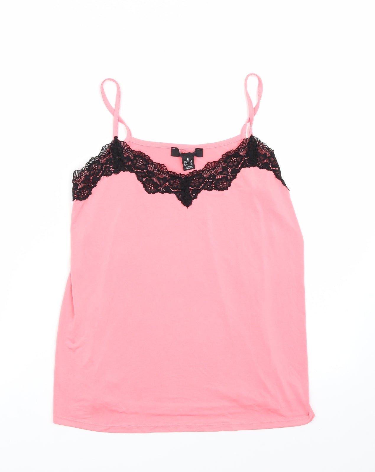 Primark Womens Pink   Basic Tank Size 8