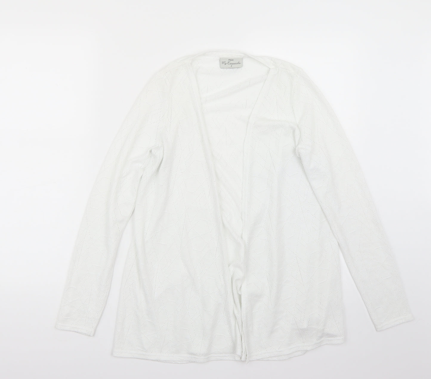 NEXT Womens White   Cardigan Jumper Size 8