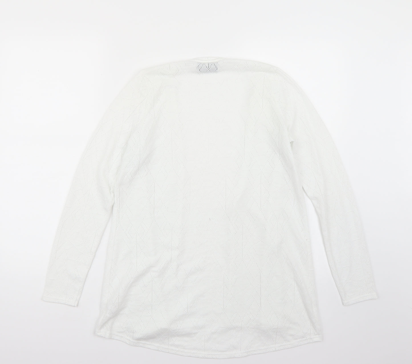 NEXT Womens White   Cardigan Jumper Size 8