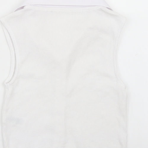 Primark Womens White   Basic Button-Up Size XS