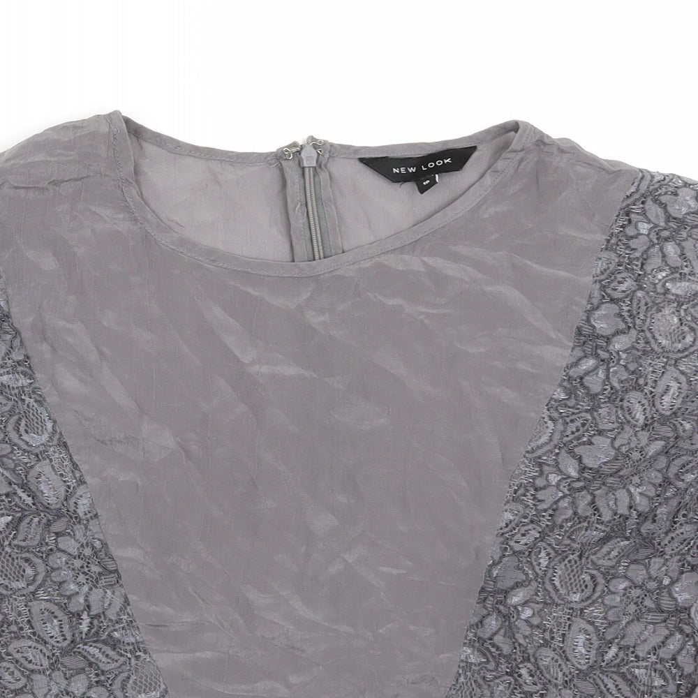 newlook Womens Grey   Basic T-Shirt Size 10