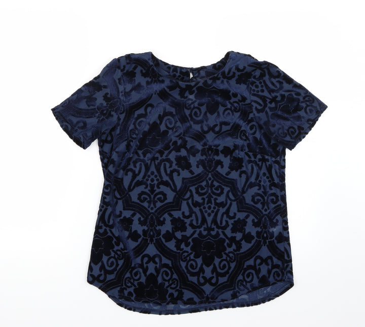 Dorothy Perkins Womens Blue Basic T-Shirt Size 10