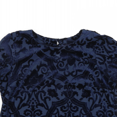 Dorothy Perkins Womens Blue   Basic T-Shirt Size 10