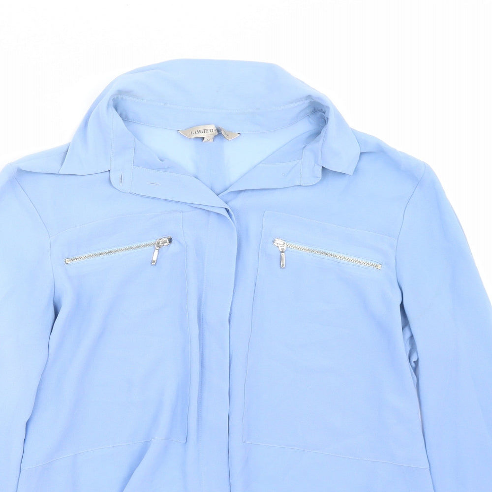 Marks and Spencer Womens Blue   Basic Button-Up Size 12