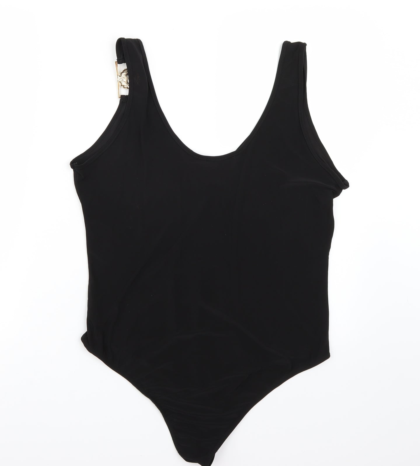 Boohoo Womens Black   Bodysuit One-Piece Size 18
