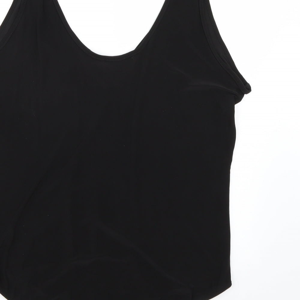 Boohoo Womens Black   Bodysuit One-Piece Size 18