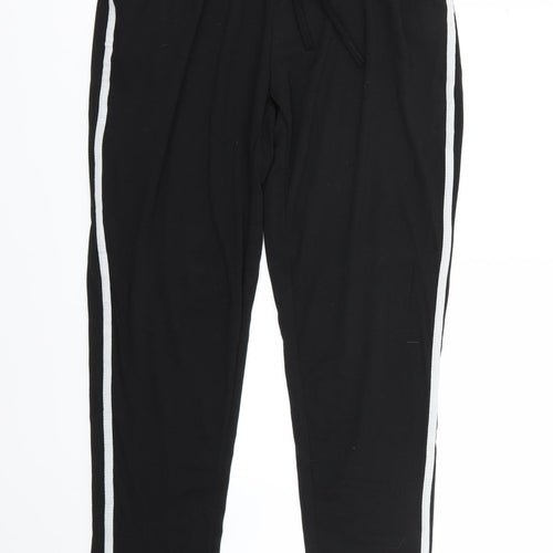 Preworn Womens Black   Sweatpants Trousers Size L L30 in