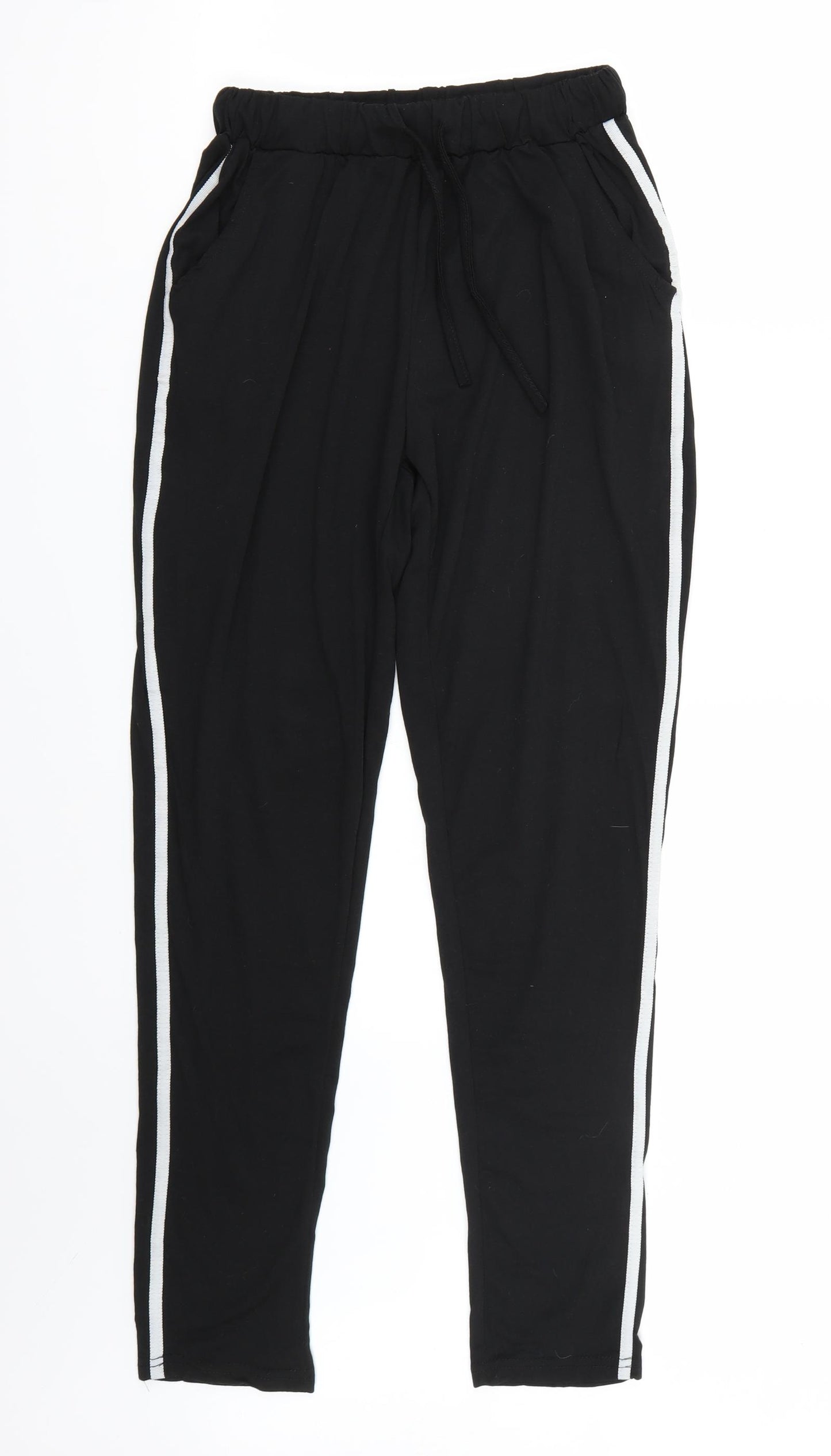 Preworn Womens Black   Sweatpants Trousers Size L L30 in