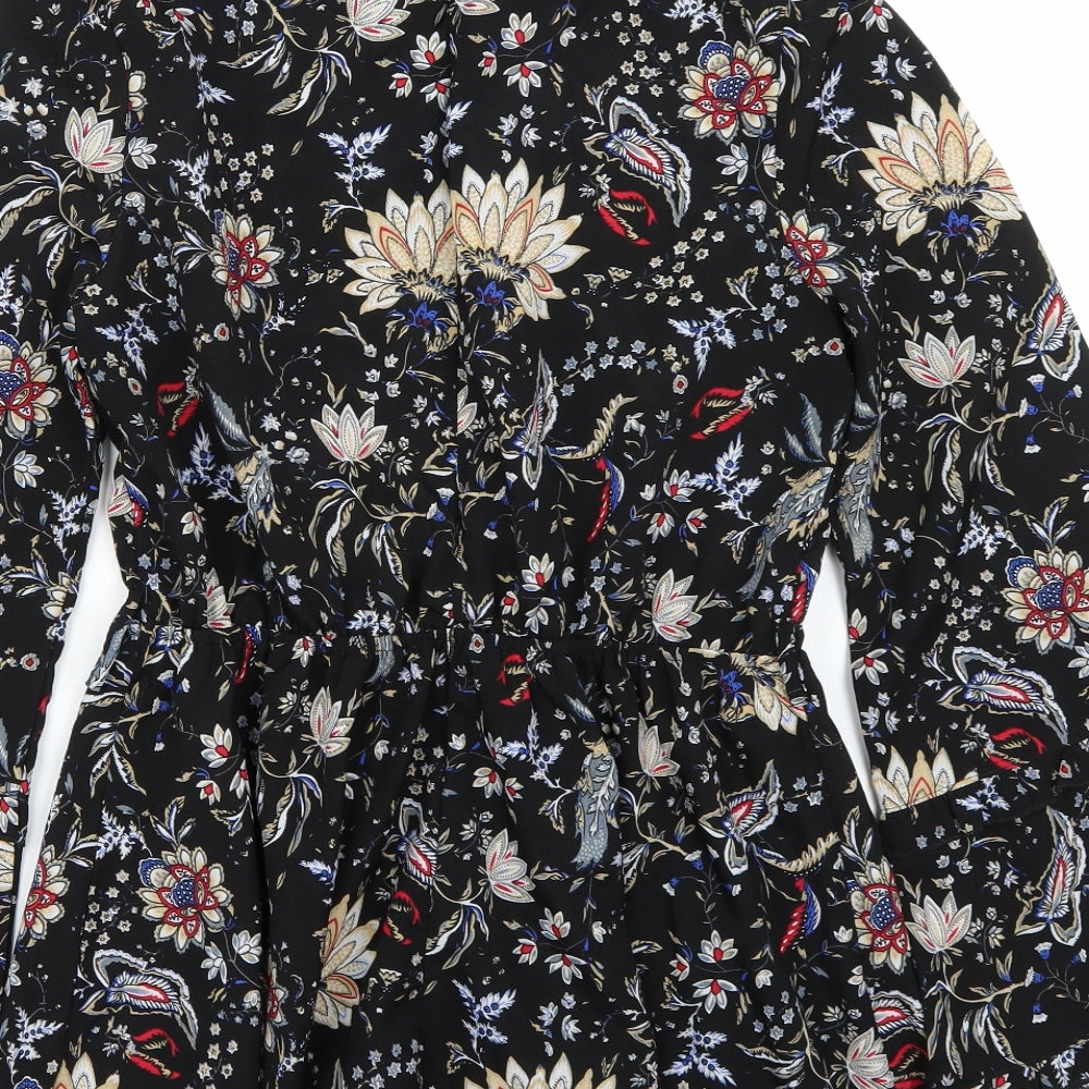 parisian Womens Black  Rayon A-Line  Size 12