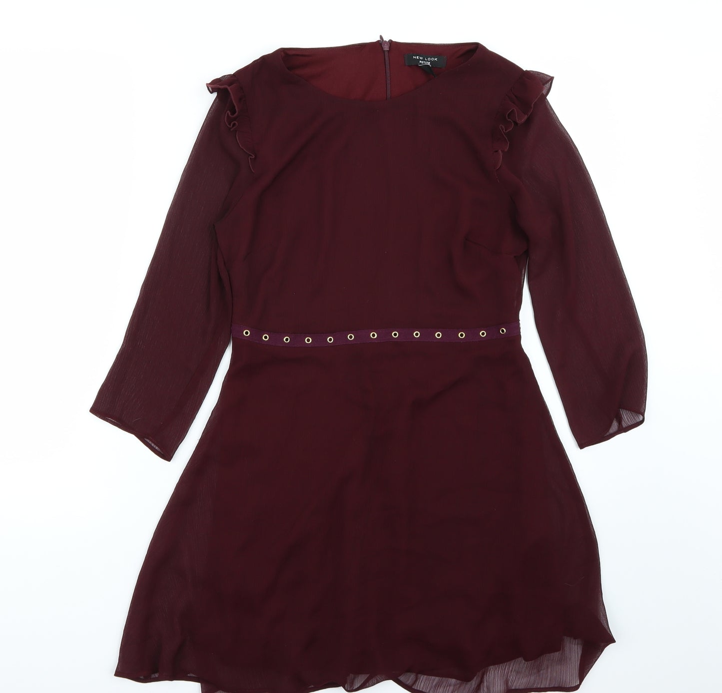 Newlook Womens Purple  Rayon A-Line  Size 10