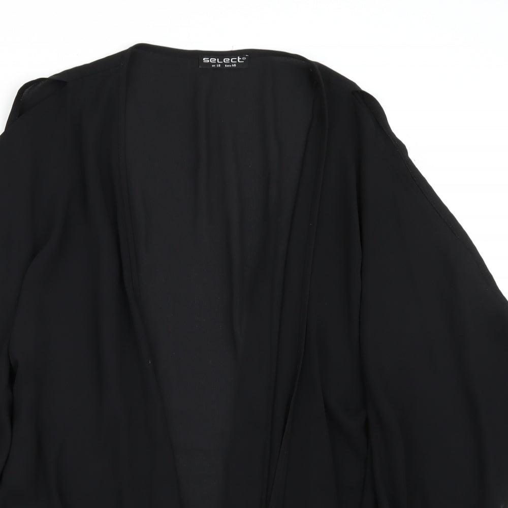 Select Womens Black   Cardigan Jumper Size 18