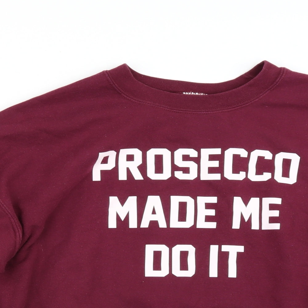 Gildan Womens Purple   Pullover Jumper Size L