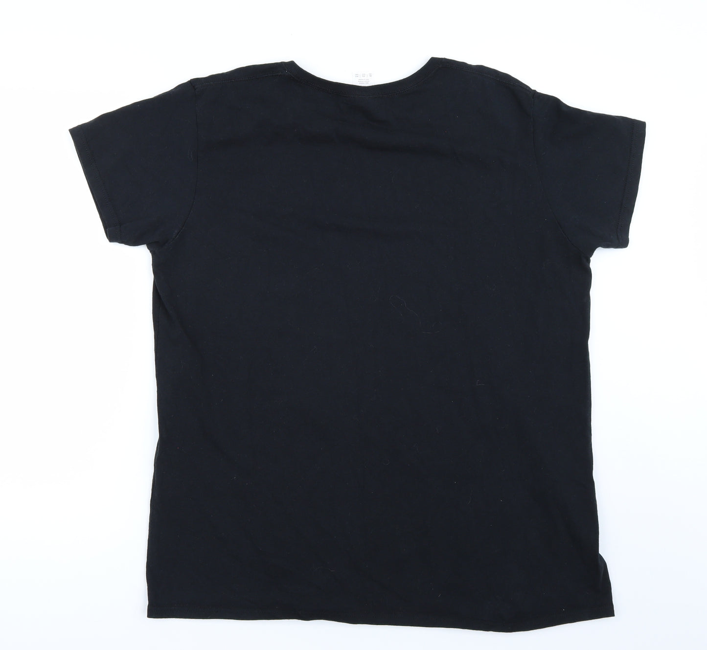 Preworn Womens Black   Basic T-Shirt Size 2XL
