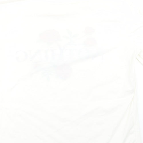 Moking top Womens White   Basic T-Shirt Size XL