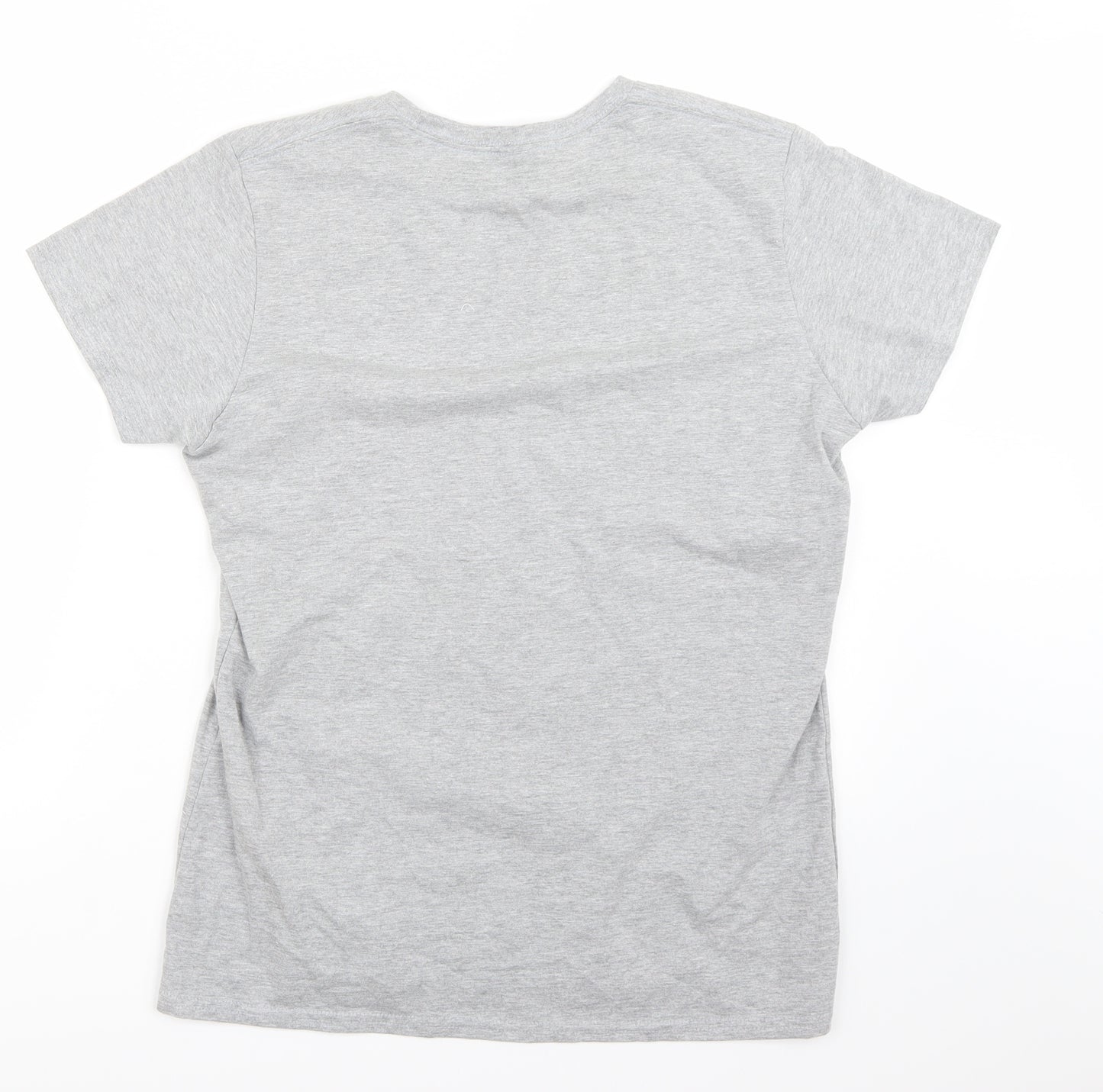 Gildan Womens Grey   Basic T-Shirt Size L