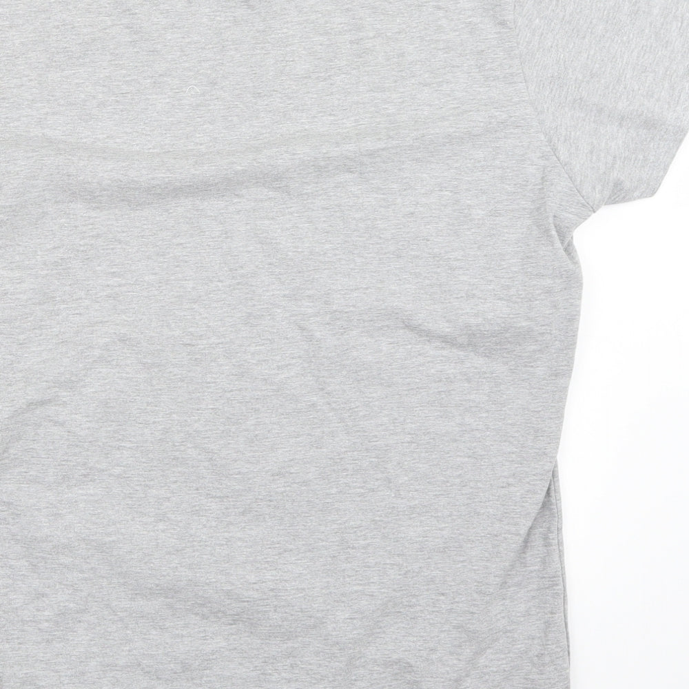 Gildan Womens Grey   Basic T-Shirt Size L