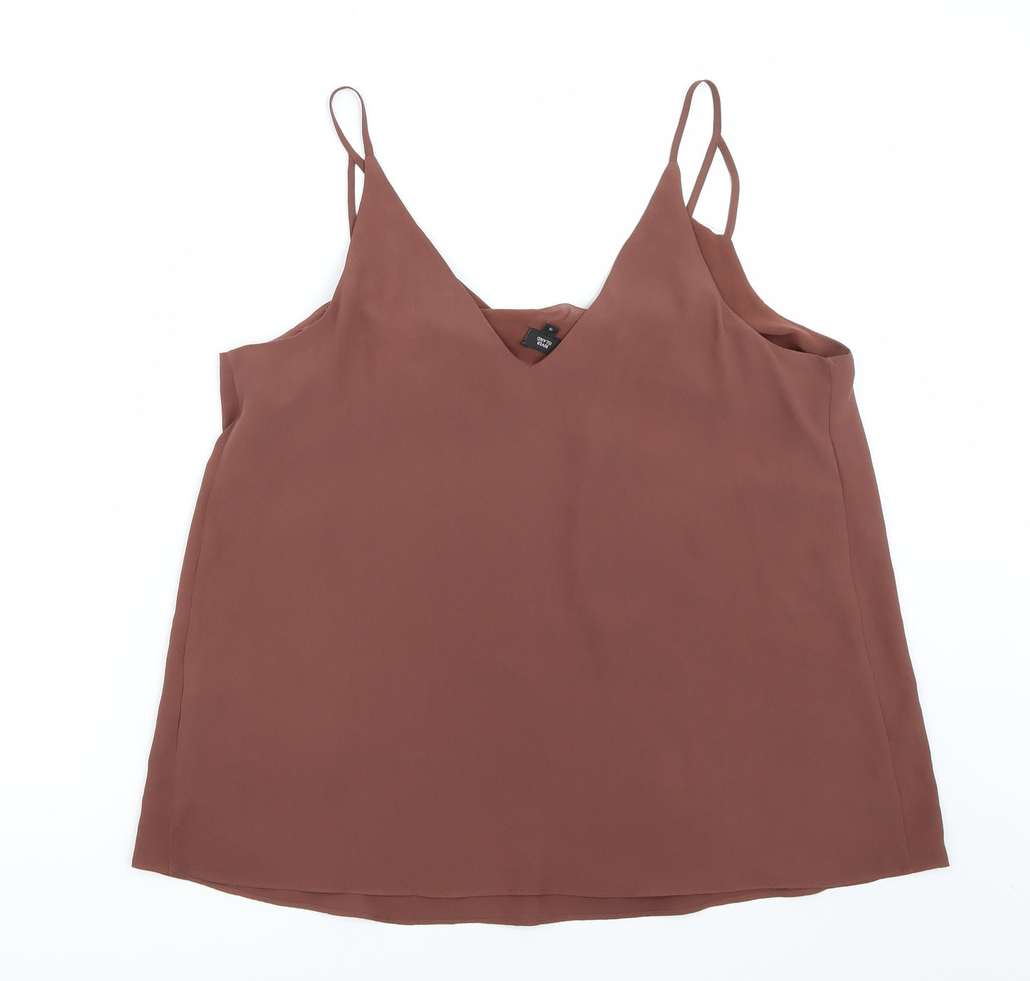 Riverisland Womens Brown   Basic T-Shirt Size 16
