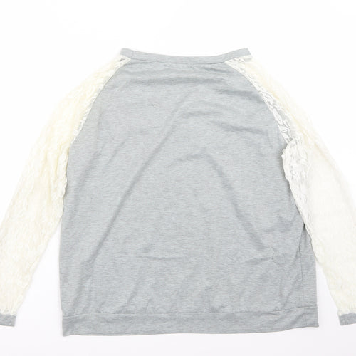 vague Womens Grey   Basic T-Shirt Size XL