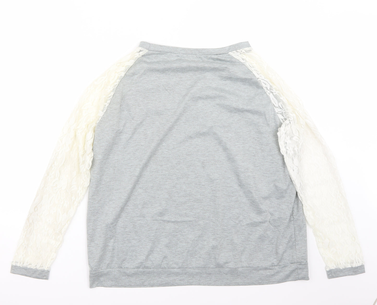 vague Womens Grey   Basic T-Shirt Size XL