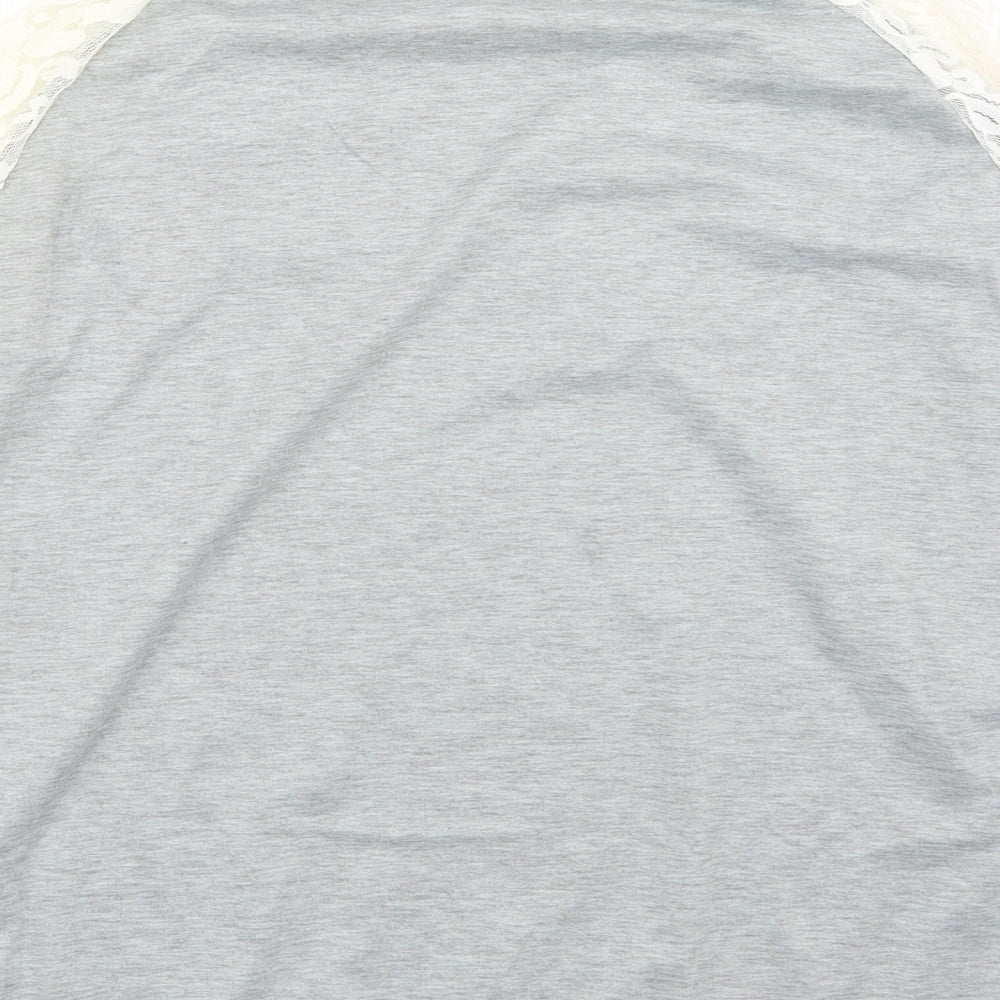 vague Womens Grey   Basic T-Shirt Size XL