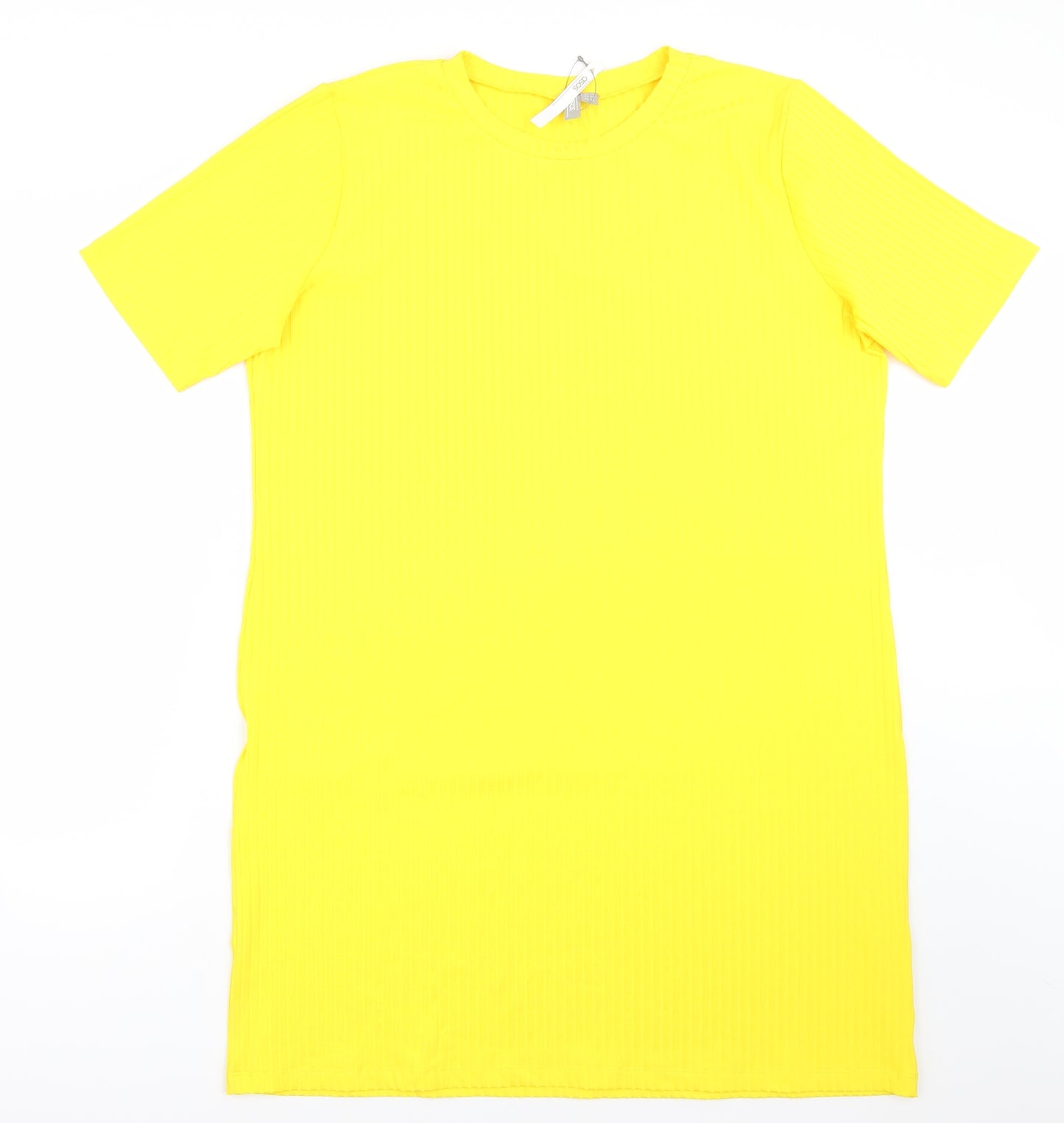 ASOS Womens Yellow   Basic T-Shirt Size 16