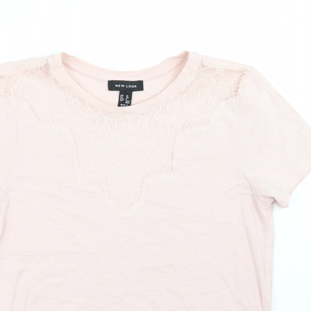 Newlook Womens Pink   Basic T-Shirt Size 10