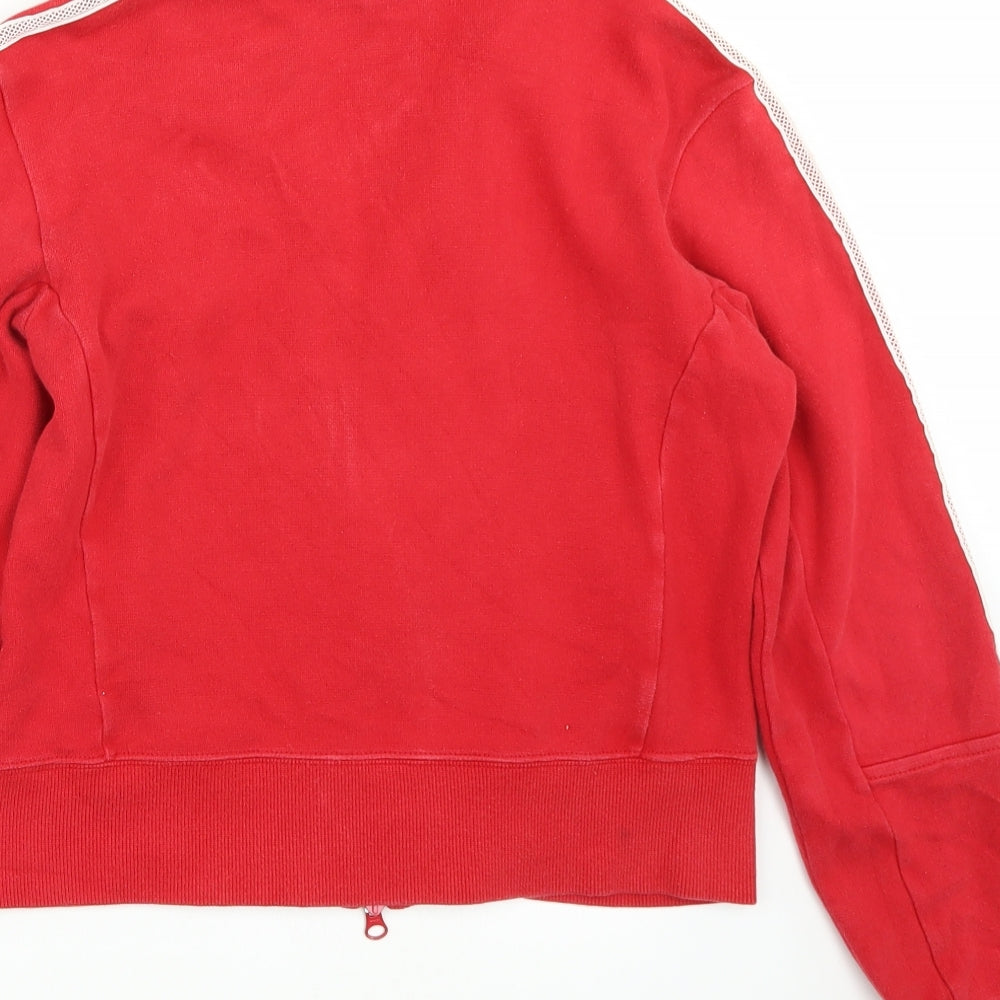 adidas Womens Red  Rayon Jacket  Size 12
