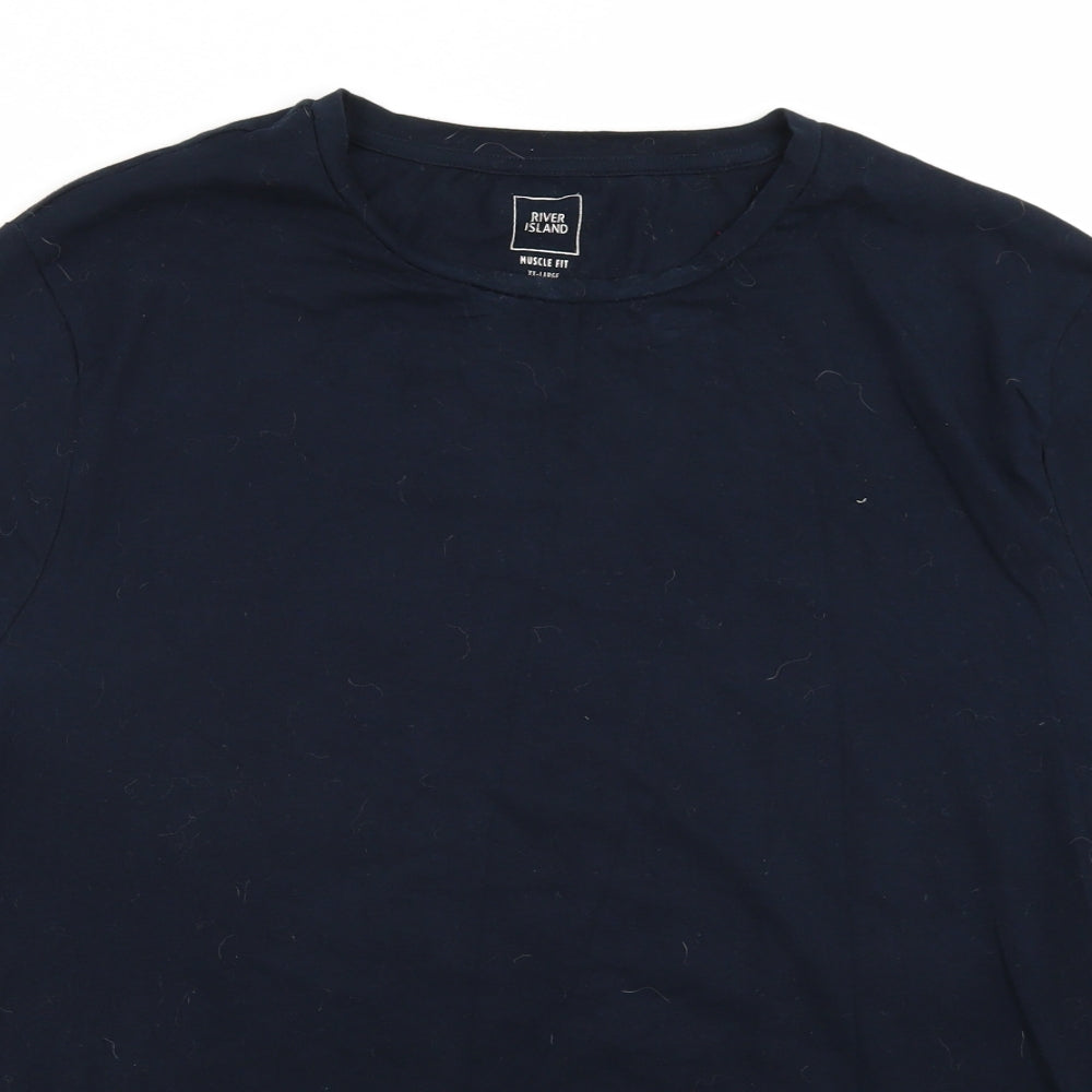 Riverisland Mens Blue    T-Shirt Size 2XL