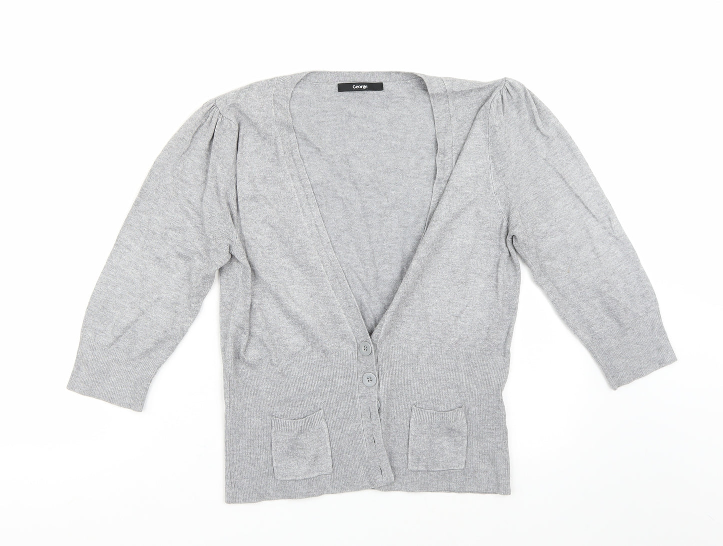George Womens Grey   Cardigan Jumper Size M