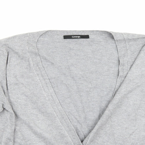 George Womens Grey   Cardigan Jumper Size M