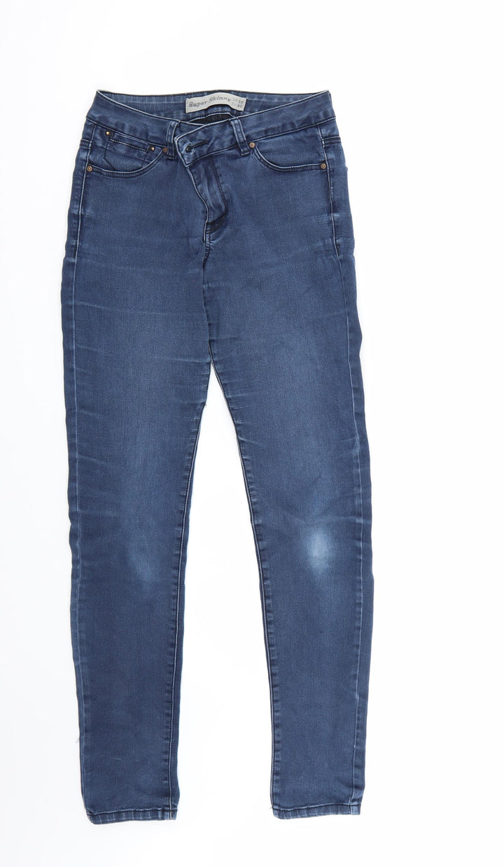 Preworn Womens Blue Skinny Jeans Size 10 L29 in