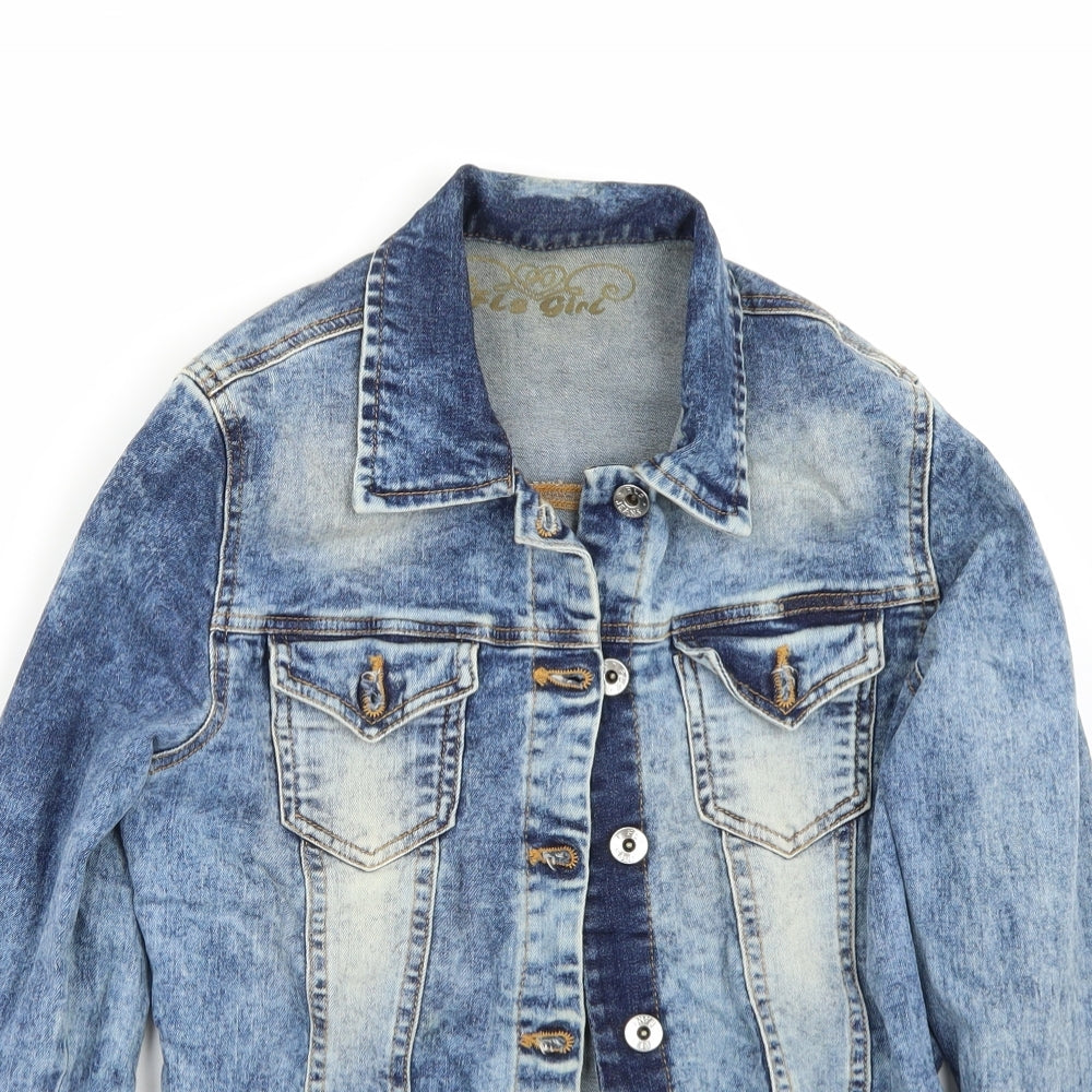 fls girl Womens Blue   Jacket Coat Size 36
